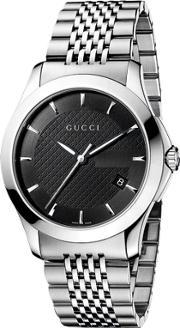 men's g timeless stainless steel bracelet strap watch