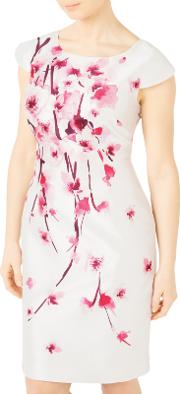 Petite Blossom Shantung Dress