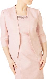 Petite Textured Jacket, Pastel Pink