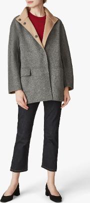Double Faced Wool Reversible Coat