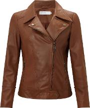 Betsy Leather Biker Jacket
