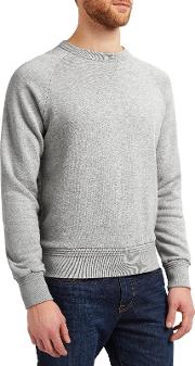 . Loopback Cotton Sweatshirt, Grey Marl