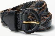 Sianne Skinny Plaited Leather Belt