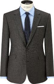 Super 100s Wool Milled Textured Weave Tailored Suit Jacket