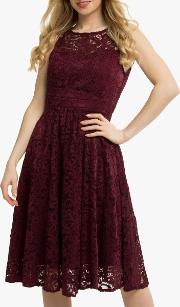 Fit & Flare Lace Prom Dress