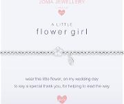 Sterling Silver Plated A Little Flower Girl Bracelet