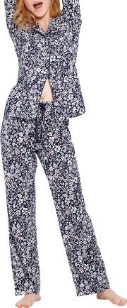Astrid Ditsty Floral Print Pyjama Set
