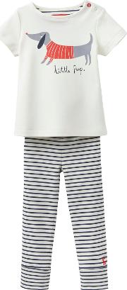 Baby Joule Stevie Sausage Dog Top And Trousers Set 