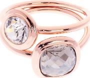 Milano Swarovski Crystal Double Ring