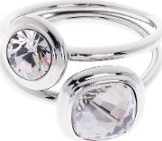 Milano Swarovski Crystal Double Ring