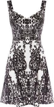 Printed Velvet Dress