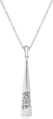 Sparkling Swarovski Crystal Long Drop Pendant Necklace