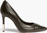 Tipped High Heel Court Shoes