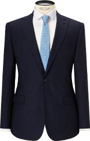 Risdon Jacquard Weave Slim Fit Suit Jacket, Navy