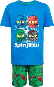 Ninjago Children's Short Pyjamas, Blue