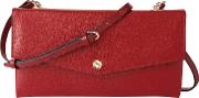 L.k. Bennett Dakoda Saffiano Leather Envelope Clutch Bag, Roca Red 