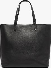 Leather Transport Zip Top Tote Bag