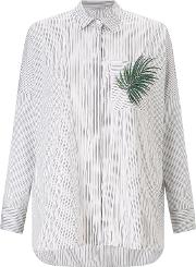 Magma Embroidered Stripe Shirt