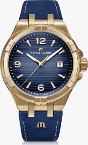 Ai1028 Brz01 420 1 Men's Aikon Date Leather Strap Watch