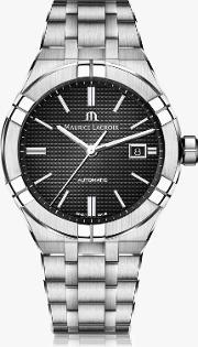 Ai6008 Ss002 330 1 Men's Aikon Automatic Date Bracelet Strap Watch