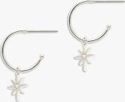 Swarovski Crystal Star Hoop Earrings