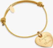 Personalised 18ct Gold Plated Heart Bracelet