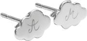 Sterling Silver Personalised Cloud Earrings