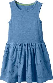 Girls' Jersey Broderie Dress