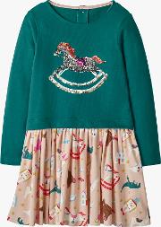 Girls' Sequin Rocking Horse Dress
