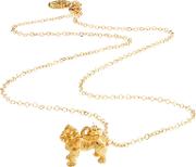 Boxer Dog Pendant Chain Necklace, Gold