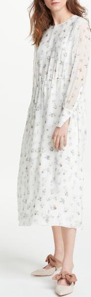 Archive Print Shadow Floral Maxi Dress