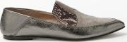 Gezana Pointed Toe Slipper Loafers