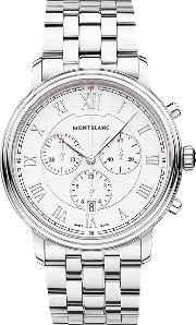 114340 Men's Tradition Chronograph Date Bracelet Strap Watch