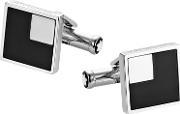Iconic Square Stainless Steel Onyx Cufflinks
