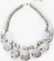 Double Layer Ceramic Bead Necklace