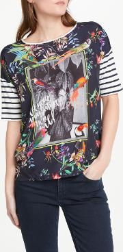 Parrot Print T Shirt