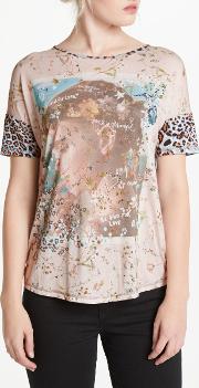 Printed Patch T Shirt