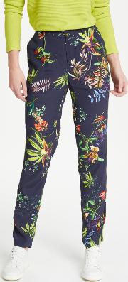 Tropical Print Jogger Trousers