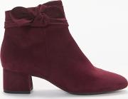 Tamina Bow Tie Block Heeled Ankle Boots