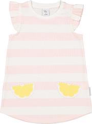 Baby Stripe Lemon Pocket Dress