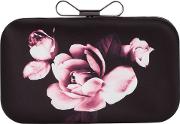 Rose Printed Clutch Bag, Multi