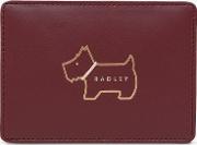 Heritage Dog Outline Small Leather Travel Card Holder