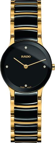 R30189712 Women's Centrix Diamond Bi Material Bracelet Strap Watch