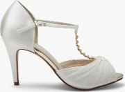 Adrianna Satin And Tulle Stiletto Heel Sandals