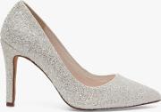 Coco Snow Glitter Pointed Court Shoes