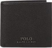 Polo  Pebble Leather Bifold Wallet