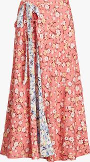 Polo  Reversible Floral Print Maxi Skirt