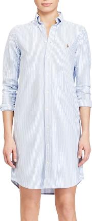 Polo  Stripe Oxford Shirt Dress