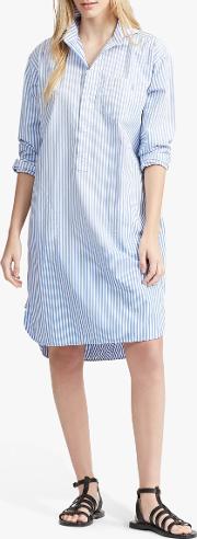 Polo  Stripe Poplin Shirt Dress