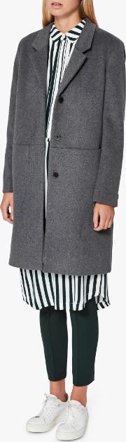 Boa Wool Blend Coat
